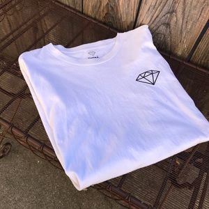 White Diamond Supply Co. Tee w/ Diamond Logo